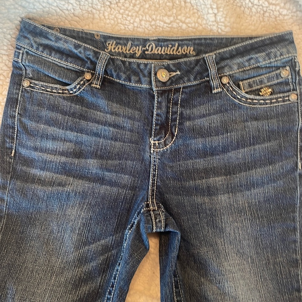 Harley Davidson Bling Bootcut Jeans - Picture 2 of 7